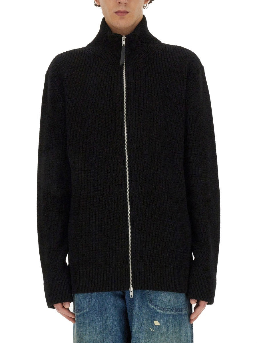 Maison Margiela Men's Cardigan Con Zip Black