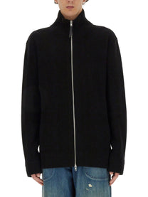 Maison Margiela Men's Cardigan Con Zip Black
