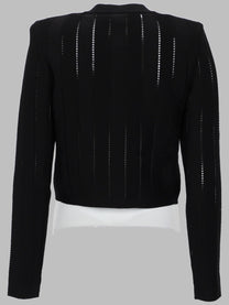 Balmain Women's Cardigan Corto in Maglia Black