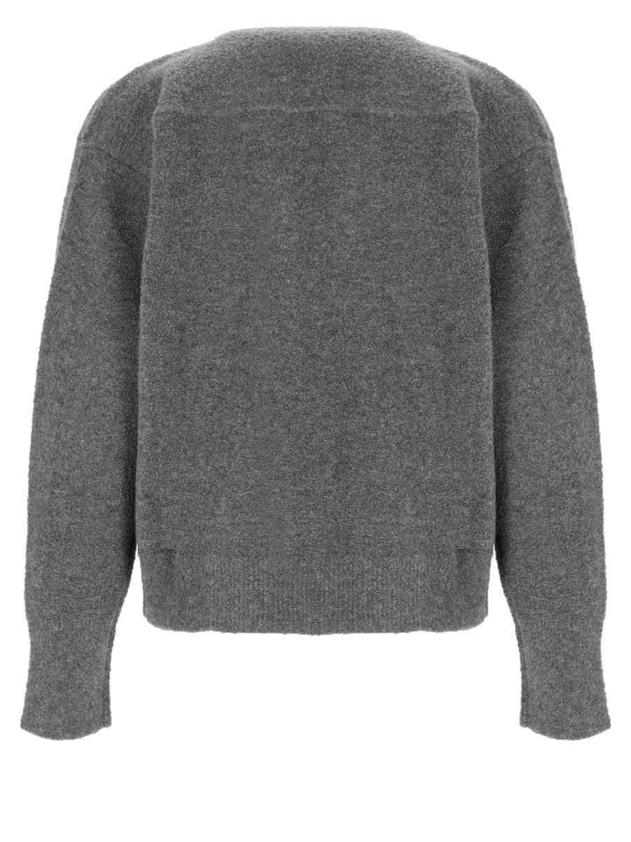 Bottega Veneta Women's Cardigan in Cashmere Grey, view 2