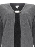 Bottega Veneta Women's Cardigan in Cashmere Grey, view 3