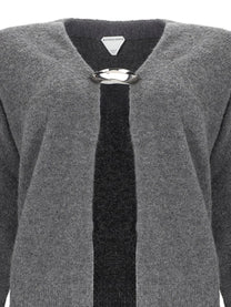 Bottega Veneta Women's Cardigan in Cashmere Green, view 3