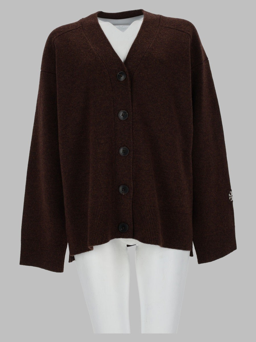 Tory Burch Women's Cardigan in Lana Con Brown