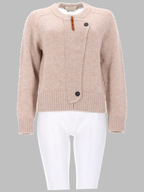 Isabel Marant Women's Cardigan in Lana Cashmere Beige