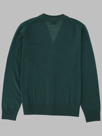 Ps By Paul Smith Men's Cardigan in Lana Merino Con Bottoni Green