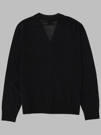 Ps By Paul Smith Men's Cardigan in Lana Merino Con Bottoni Black