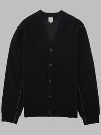 Paul Smith Men's Cardigan in Lana Merino Black