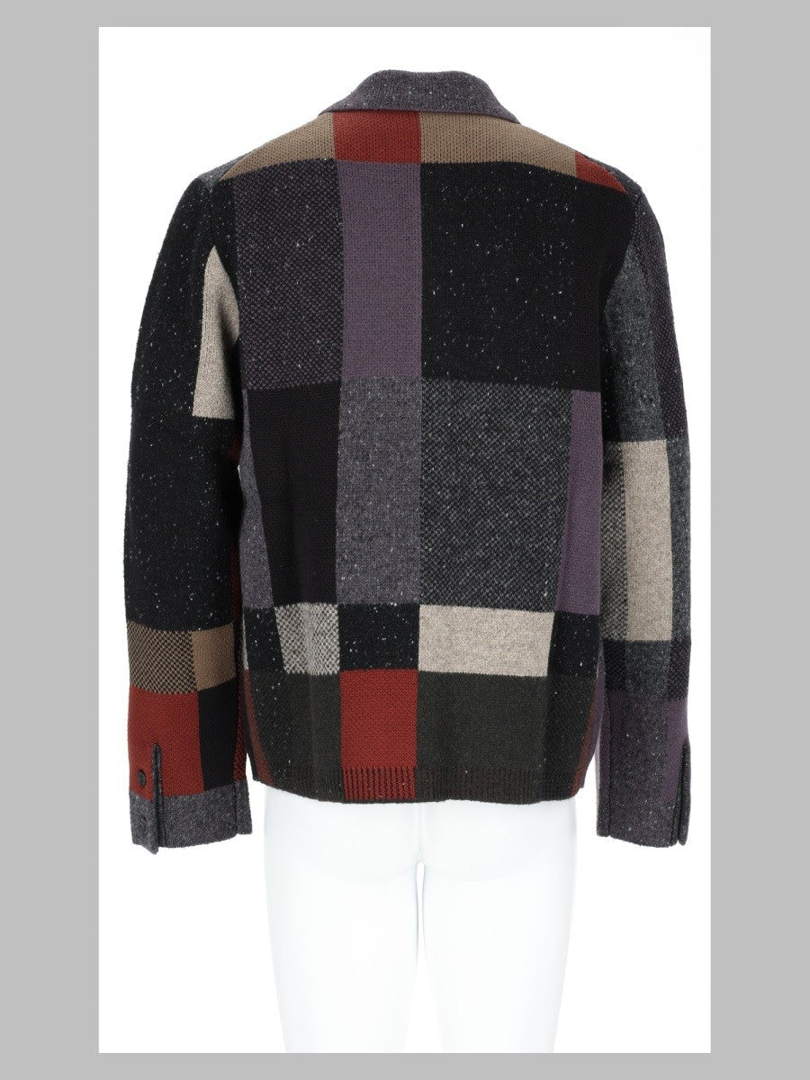 Ps By Paul Smith Men's Wool Cotton Blend Cardigan Multicolor, view 2