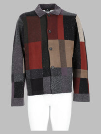 Ps By Paul Smith Men's Wool Cotton Blend Cardigan Multicolor
