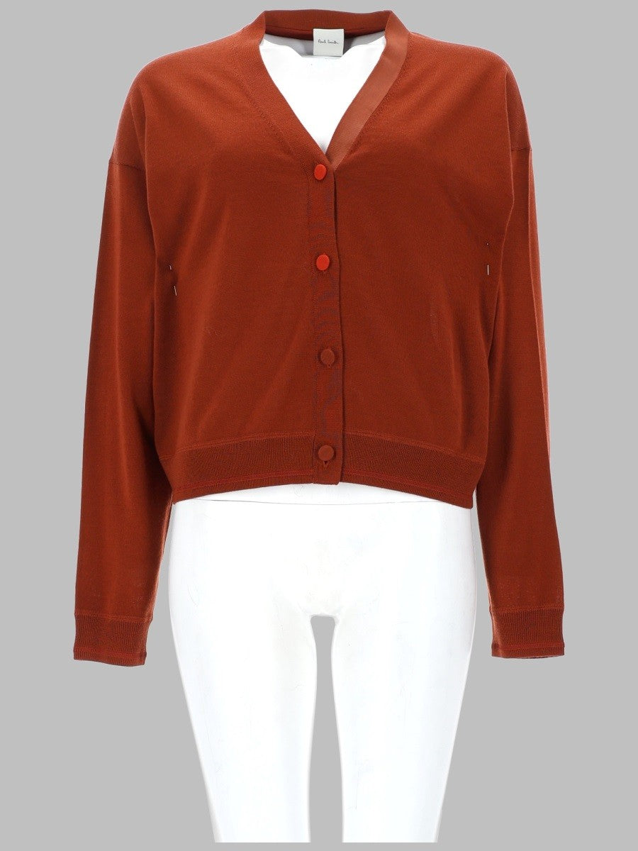 Paul Smith Women's Cardigan in Lana Orange