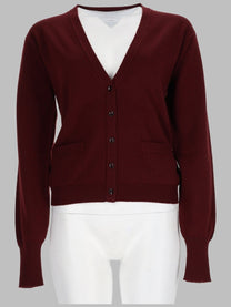 Maison Margiela Women's Cardigan in Lana Red