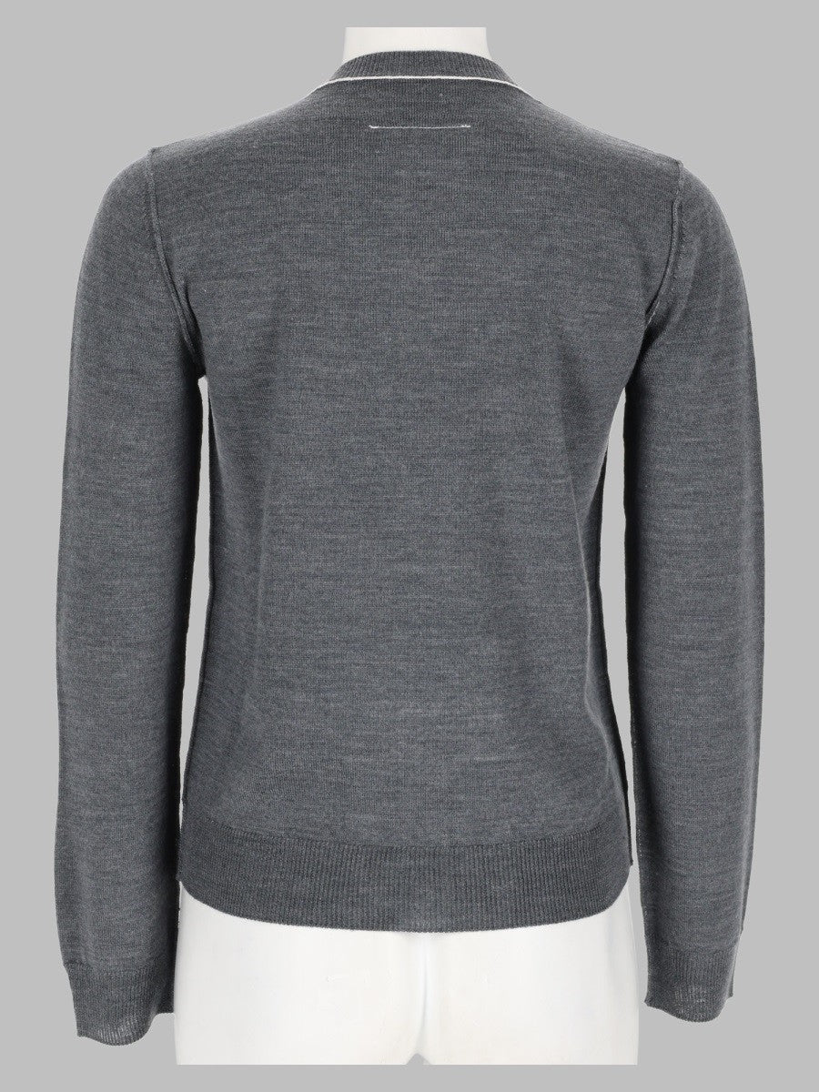 MM6 Maison Margiela Women's Cardigan in Lana Grey
