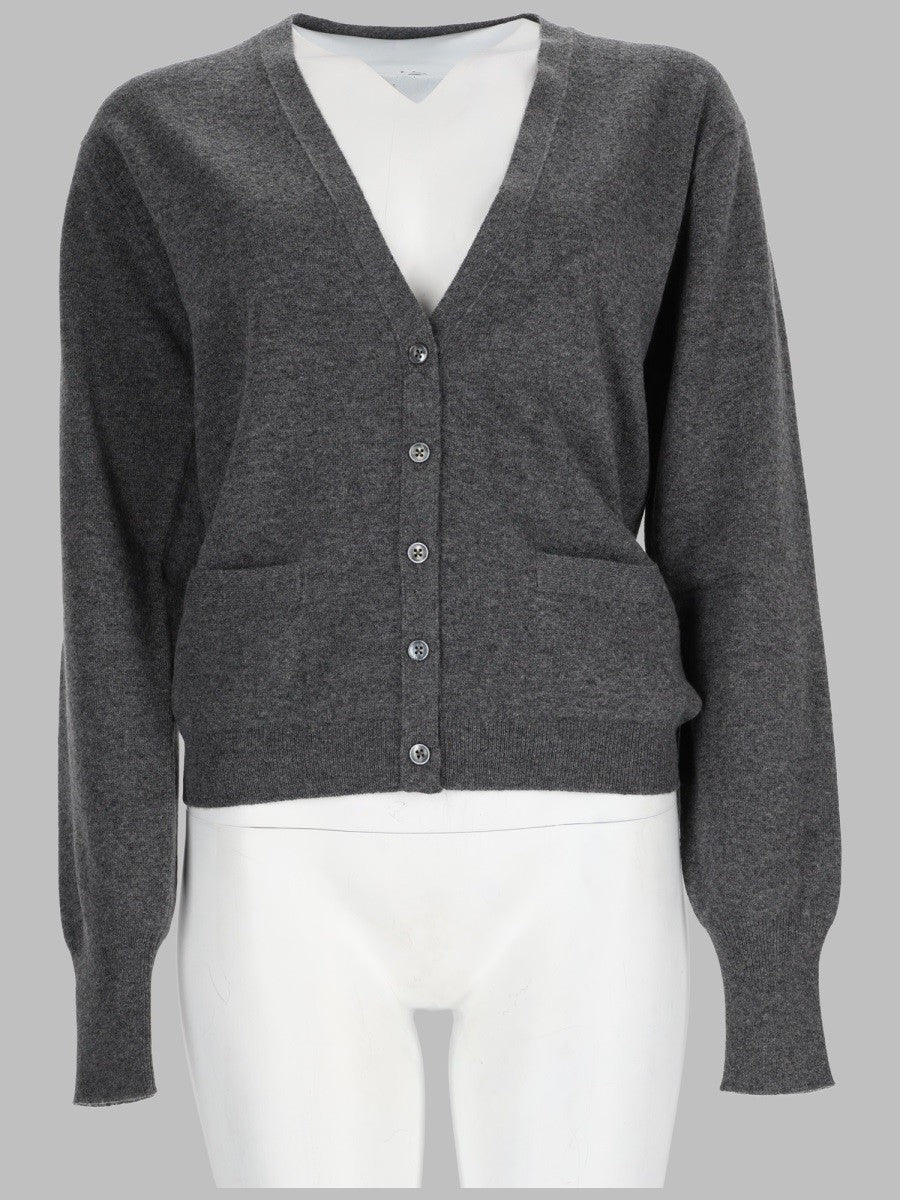 Maison Margiela Women's Cardigan in Lana Grey