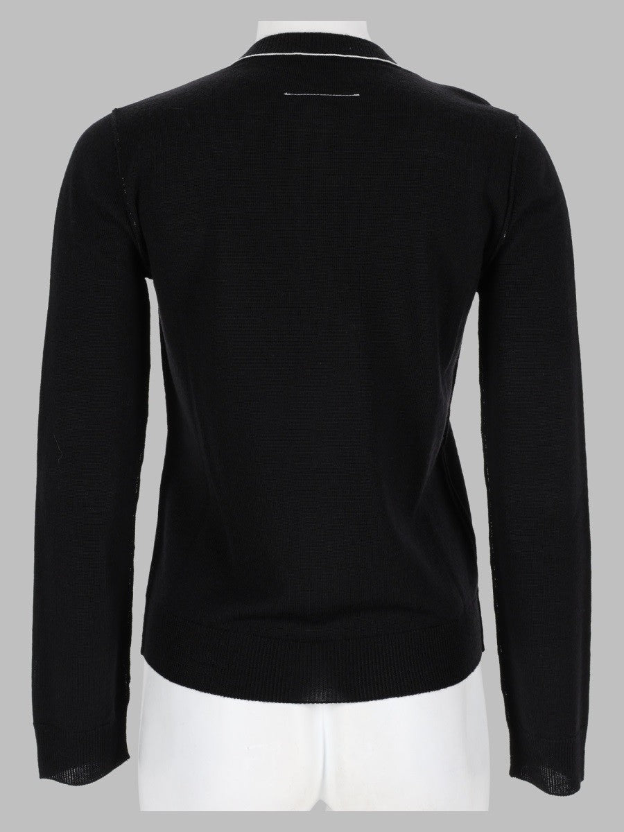 MM6 Maison Margiela Women's Cardigan in Lana Black