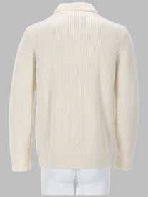 Mc2 Saint Barth Men's Cardigan in Lana White