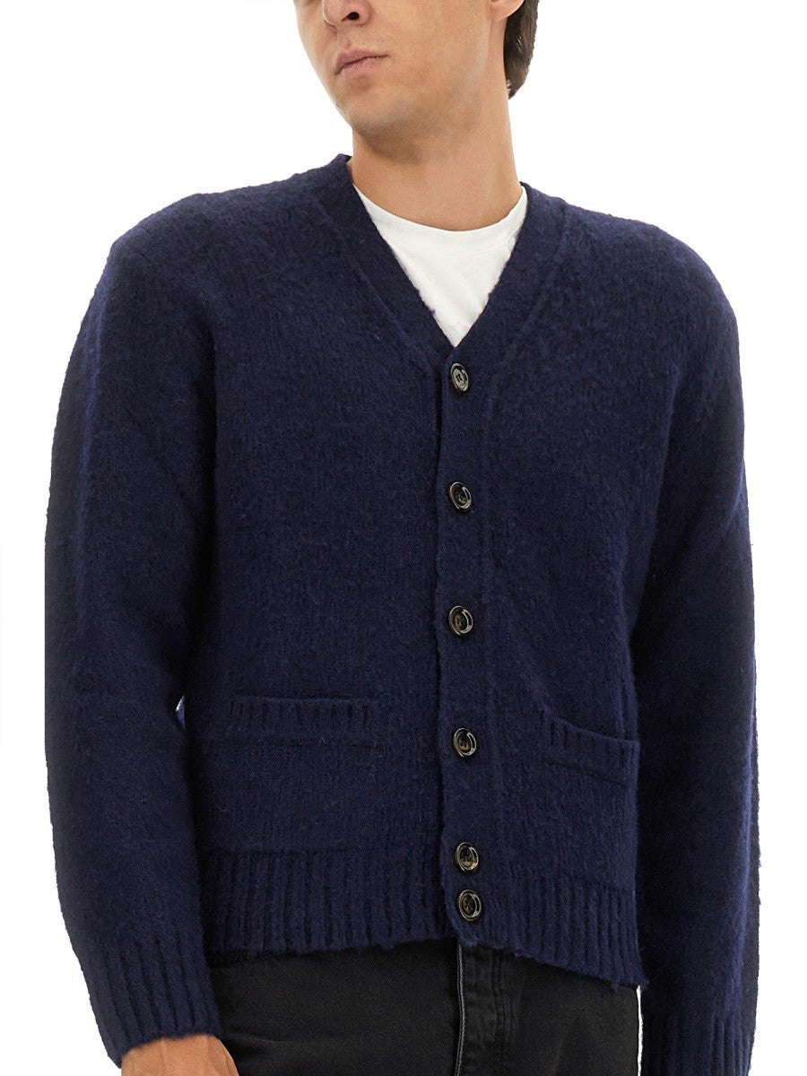 ASPESI Men's Cardigan in Maglia Blue