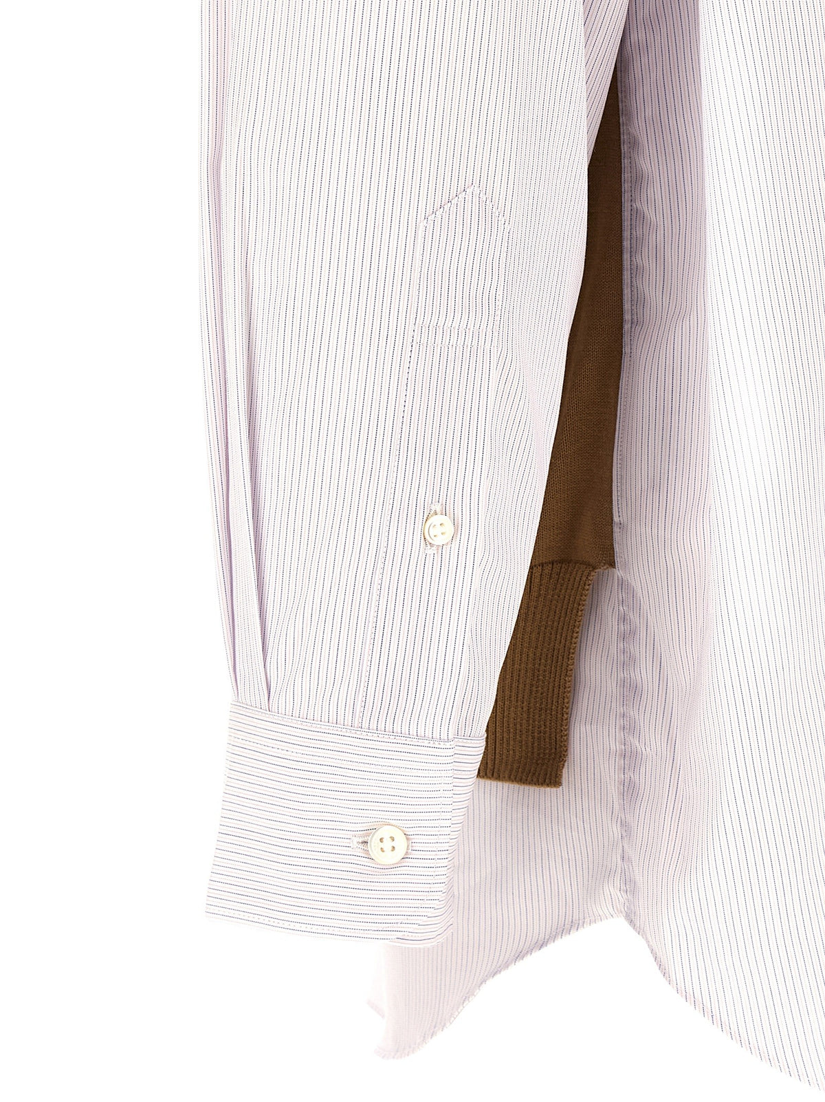 Comme Des Garҫons Homme Cardigan Insert Shirt Gold