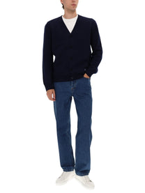 A.P.C Men's Cardigan Kenny Blue