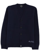 A.P.C Men's Cardigan Kenny Blue