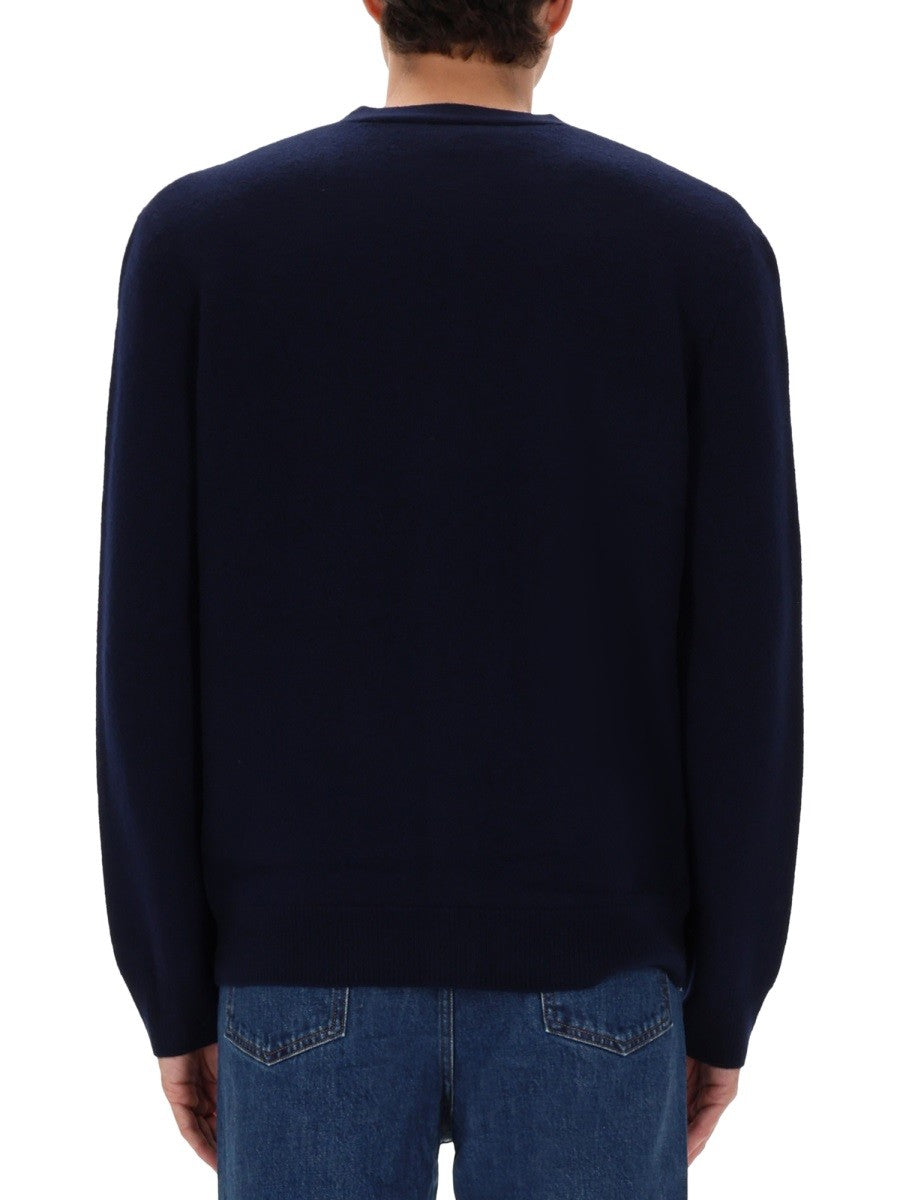 A.P.C Men's Cardigan Kenny Blue