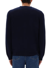 A.P.C Men's Cardigan Kenny Blue