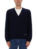 A.P.C Men's Cardigan Kenny Blue, view 3