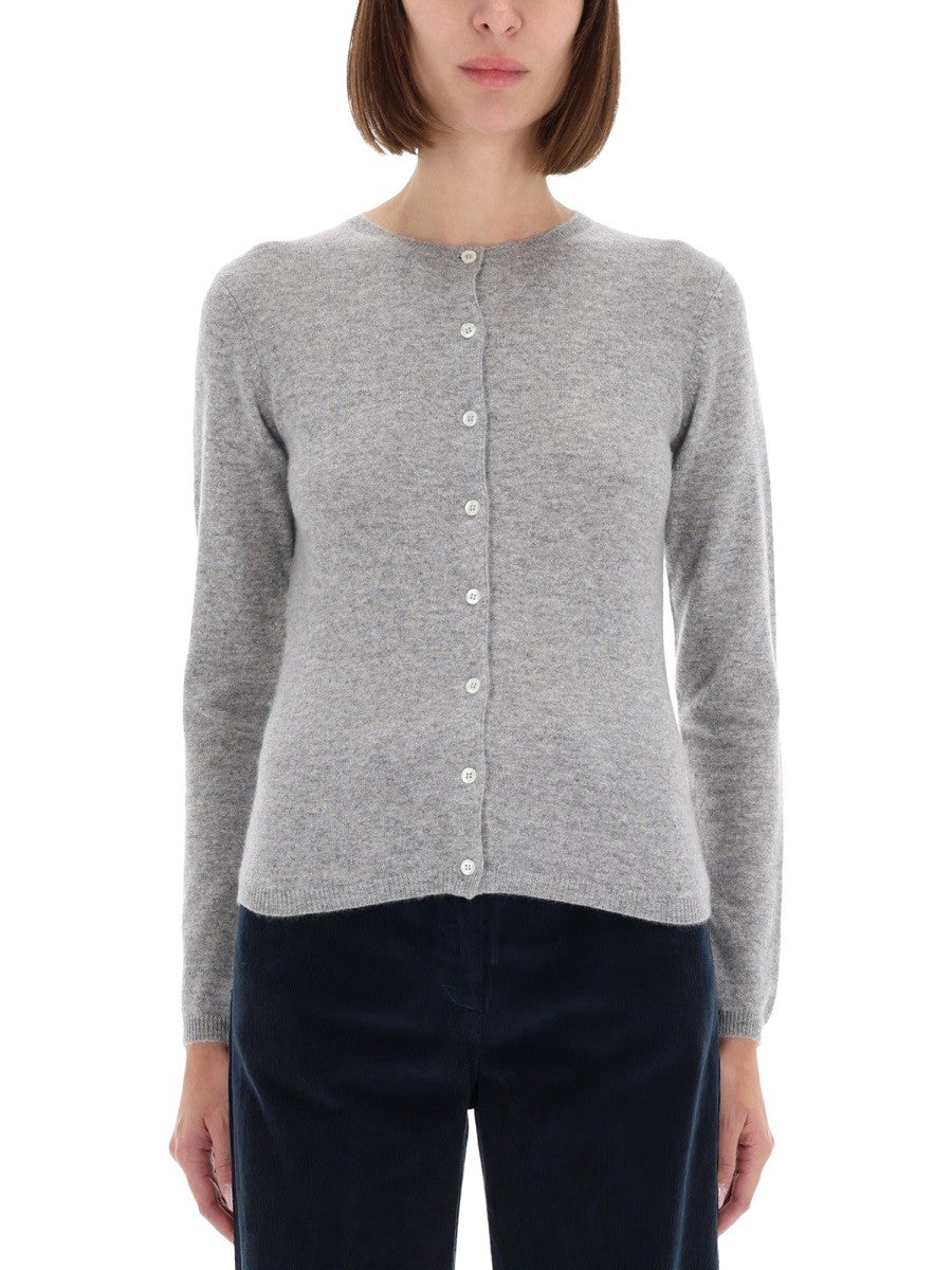 Aspesi Women's Cashmere Cardigan Grey Aspesi