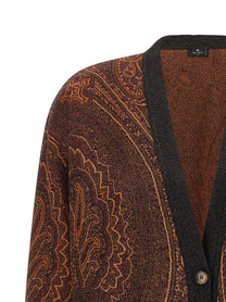 ETRO Cardigan Paisley Brown