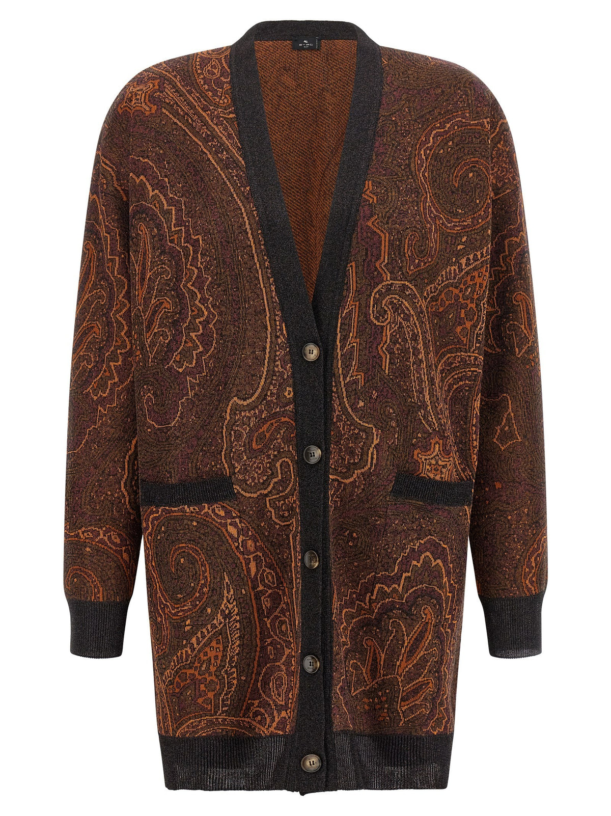 ETRO Cardigan Paisley Brown