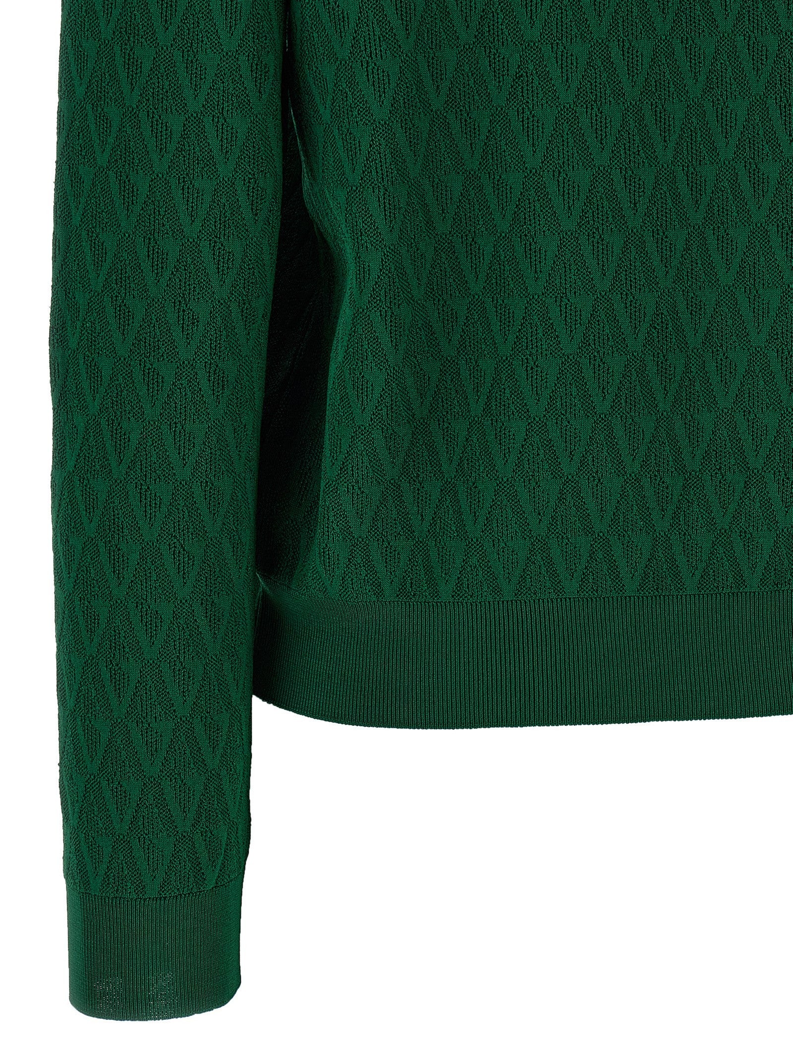 Versace Cardigan Pattern Green