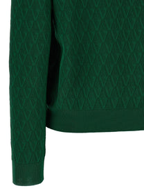 Versace Cardigan Pattern Green