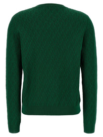 Versace Cardigan Pattern Green
