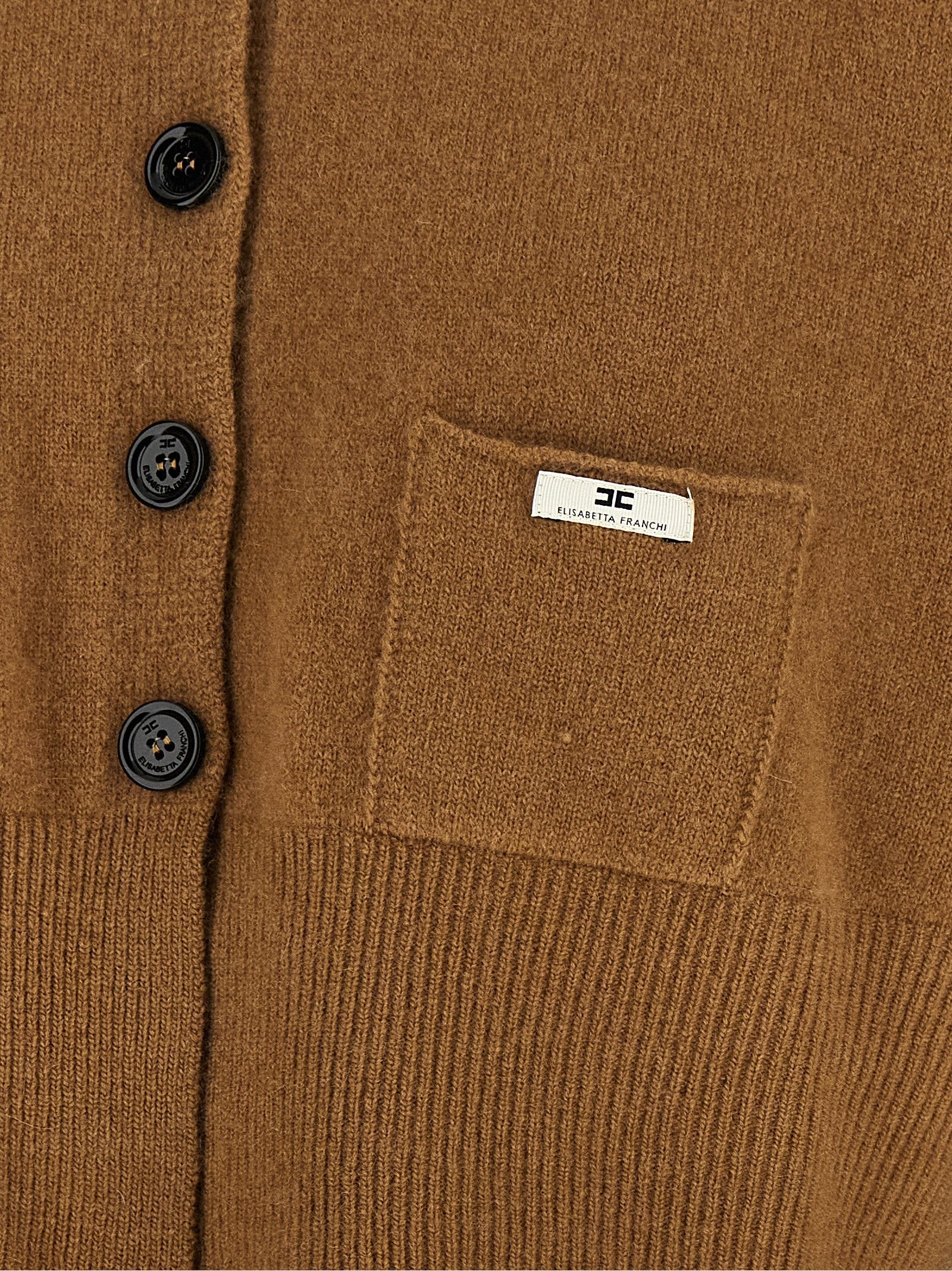 Elisabetta Franchi Cardigan Tricot Brown
