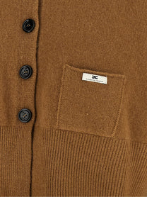 Elisabetta Franchi Cardigan Tricot Brown