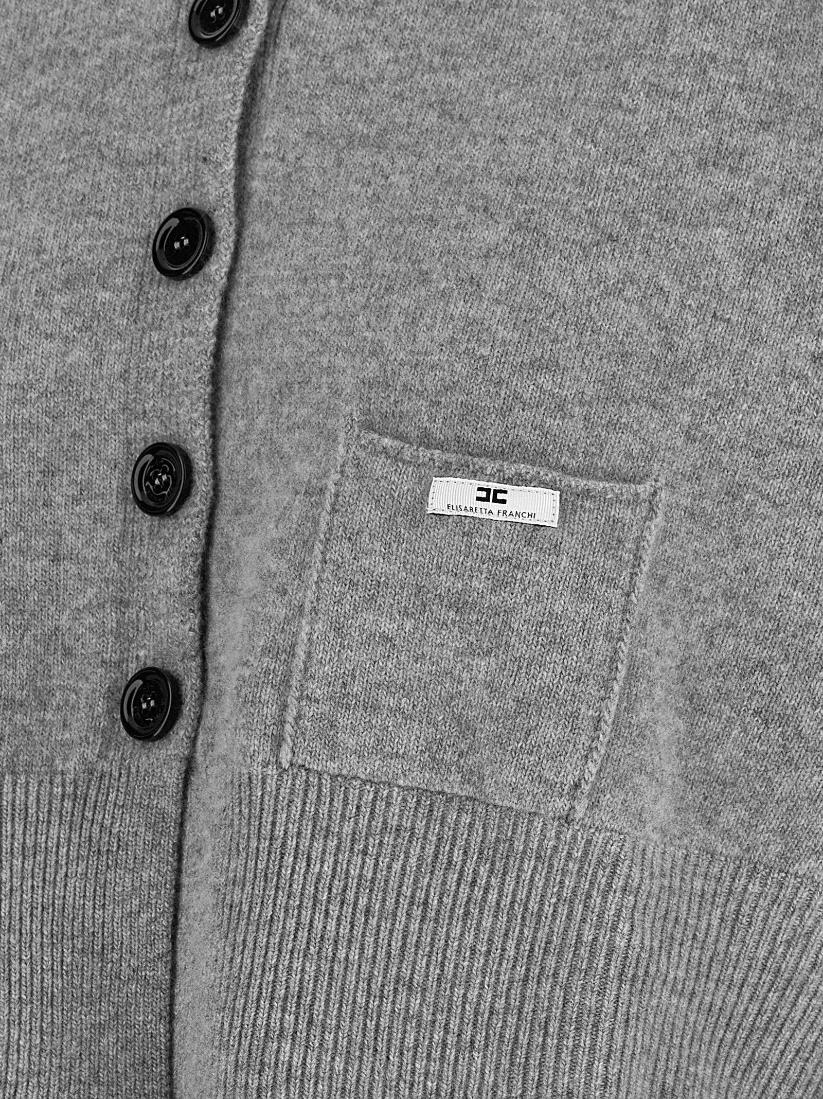 Elisabetta Franchi Cardigan Tricot Grey