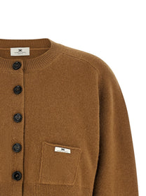 Elisabetta Franchi Cardigan Tricot Brown