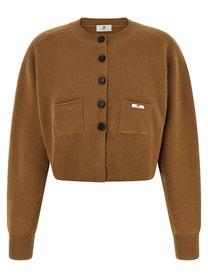 Elisabetta Franchi Cardigan Tricot Brown