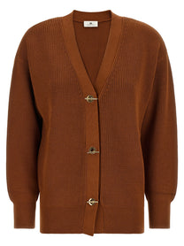 Elisabetta Franchi Cardigan Tricot Brown