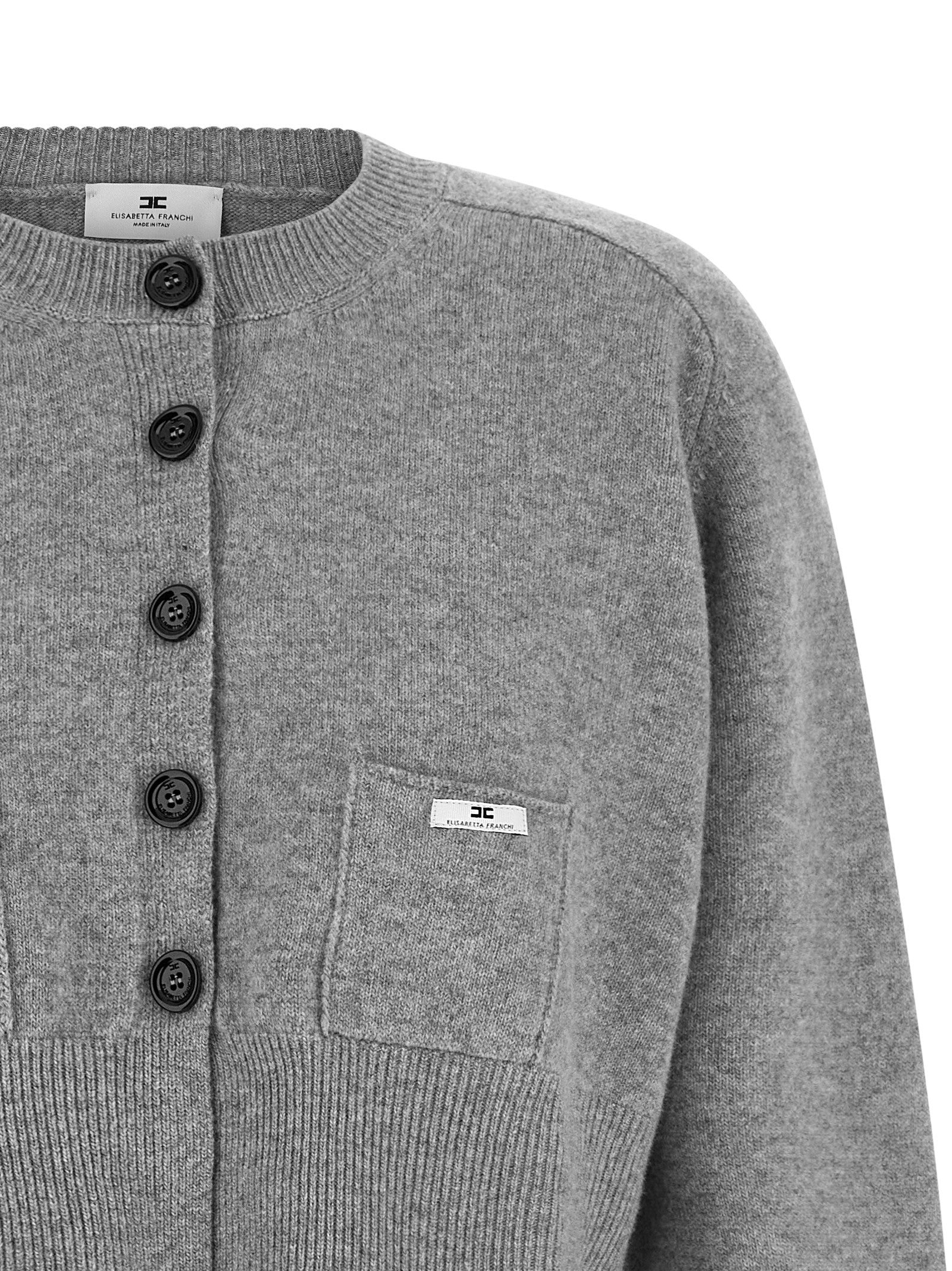 Elisabetta Franchi Cardigan Tricot Grey