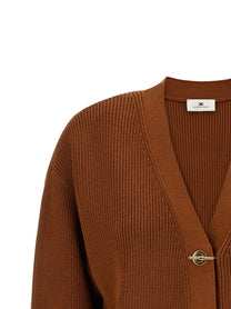 Elisabetta Franchi Cardigan Tricot Brown