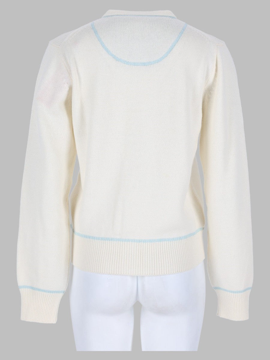 Kenzo Women's Cardigan Varsity White