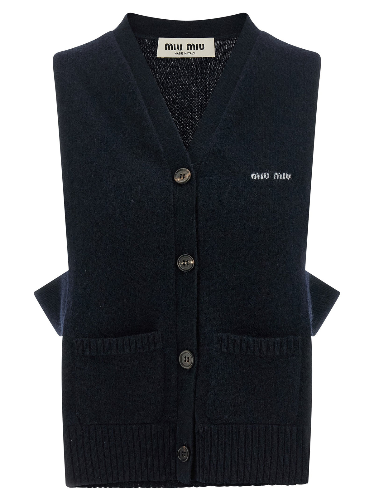 Miu Miu Cardigan Vest Blue