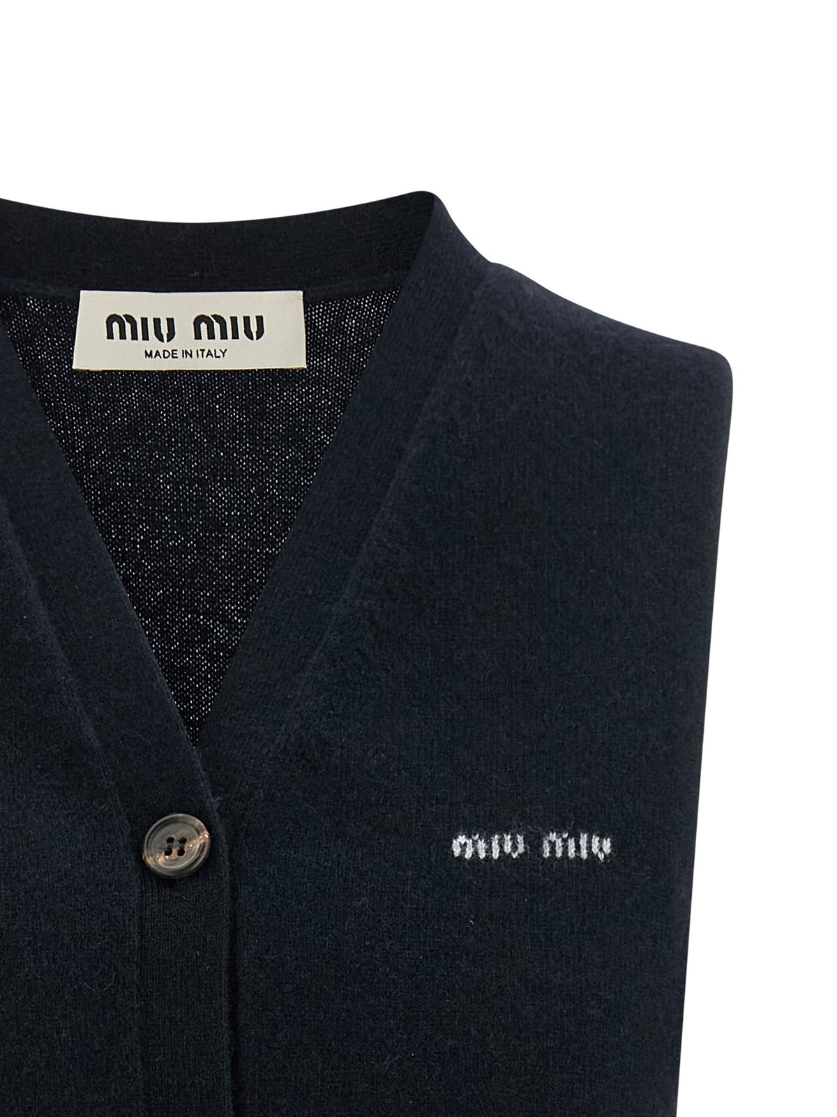 Miu Miu Cardigan Vest Blue, view 3