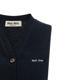 Miu Miu Cardigan Vest Blue, view 3