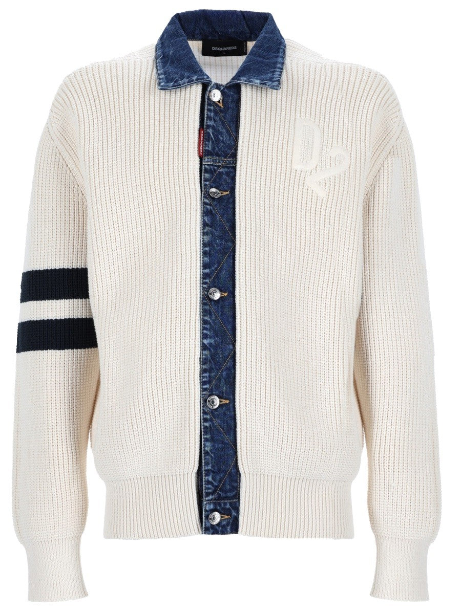 Dsquared2 Men's Cardigan White Dsquared2