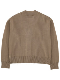 Ami Paris Unisex Cardigan Beige