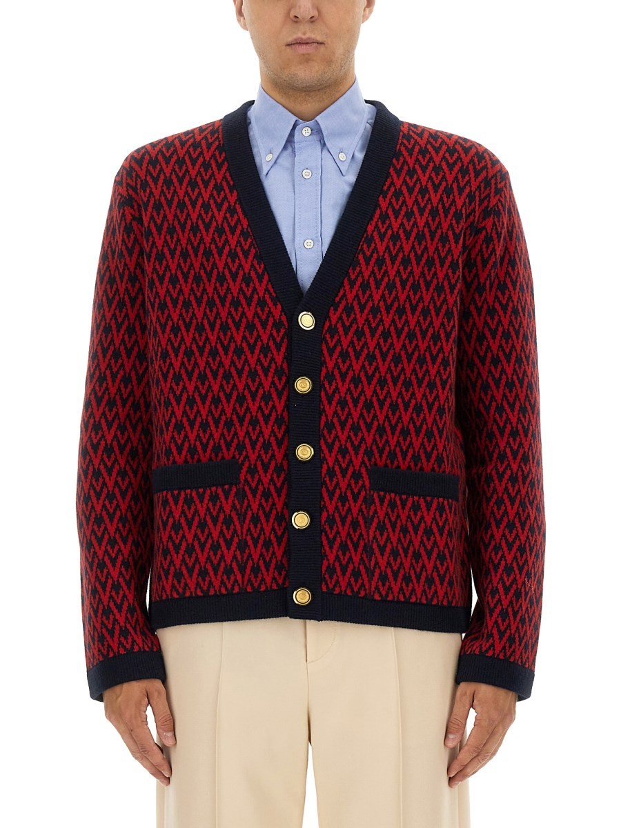 Valentino Men's Cardigan Red