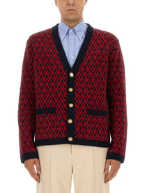 Valentino Men's Cardigan Red