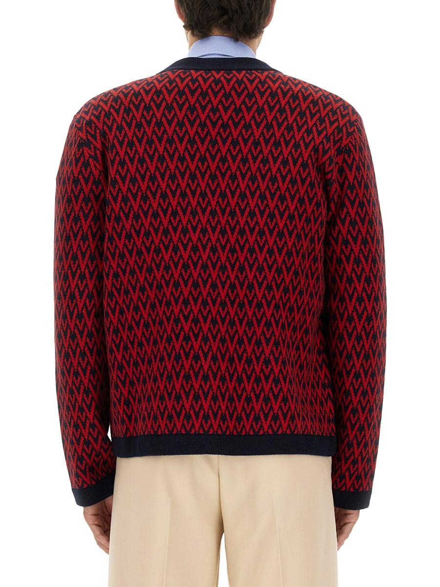 Valentino Men's Cardigan Red