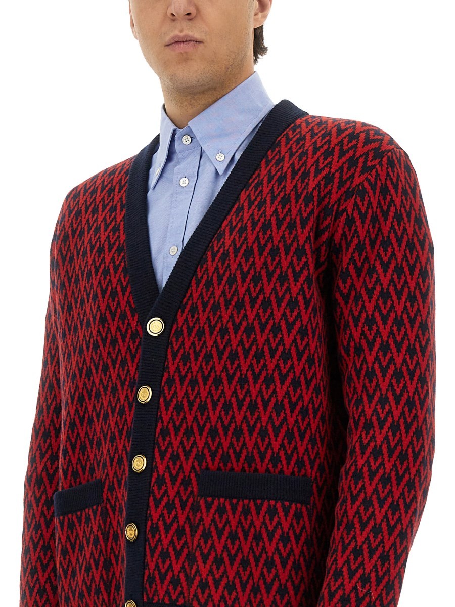 Valentino Men's Cardigan Red